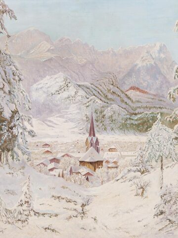 Free Vintage Winter Wall Art Printables