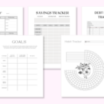 free meal planner, free printables, free goal tracker